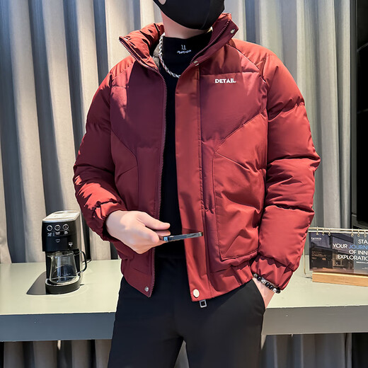 杰逊斯羽绒棉服男冬季潮牌加厚短款棉衣外套2024新款潮流痞帅保暖棉袄子 6625黑色 XL （125-140斤）
