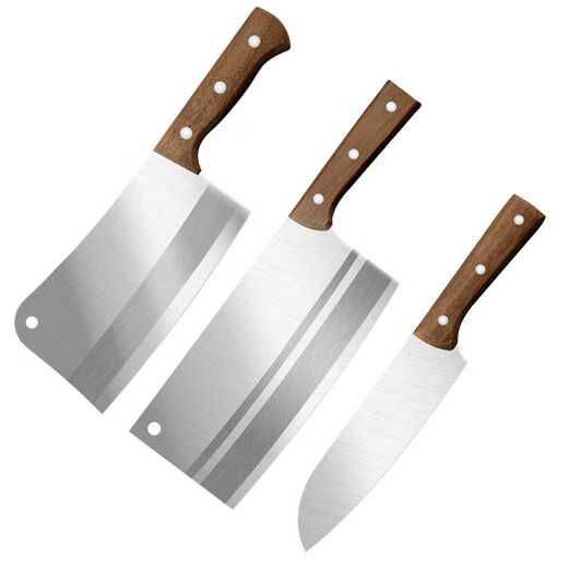 Küchenmesser, Haushaltsküchenmesser-Set, Hackmesser aus Edelstahl, Knochenhackmesser, Spezial-Fleischschneidemesser, Schneidemesser