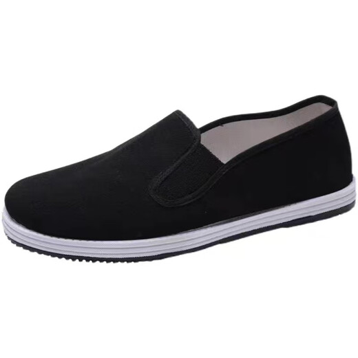 3531 alte Peking-Stoffschuhe Herren Frühlings- und Sommer-Anti-Rutsch-Anti-Odor-Atmungsschuhe ein Fuß zur Arbeit und fahren authentische Militärtuchschuhe 07 Stoffschuhe 43