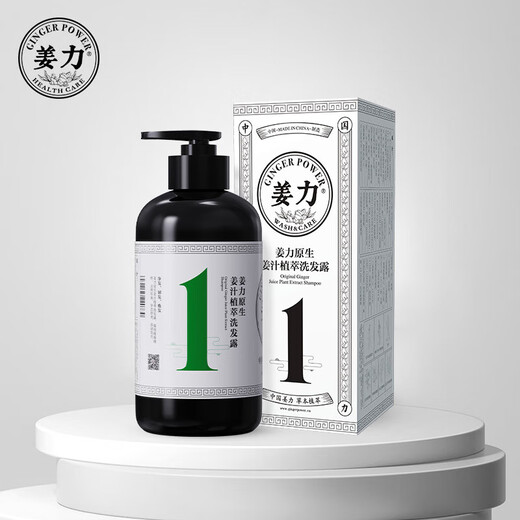 姜力洗发水去屑控油清洁姜力1号生姜洗发水2瓶装（500ml*2）男女通用