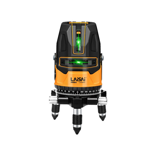 Laise laser level indoor 2-line infrared 5-line level 6860 device green light outdoor high-precision 671 strong light thin line 3-line super bright green light 6860 standard configuration