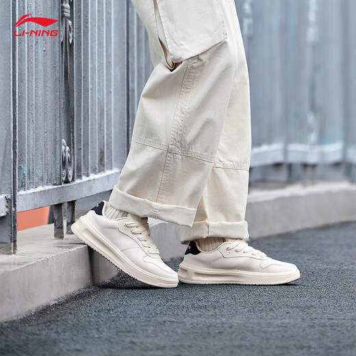 Li Ning Yunxiao 丨 Zapatos para hombres para el verano de los hombres Abriendo los amortiguadores y rebotes Soft Classic White Shoes Agcu319