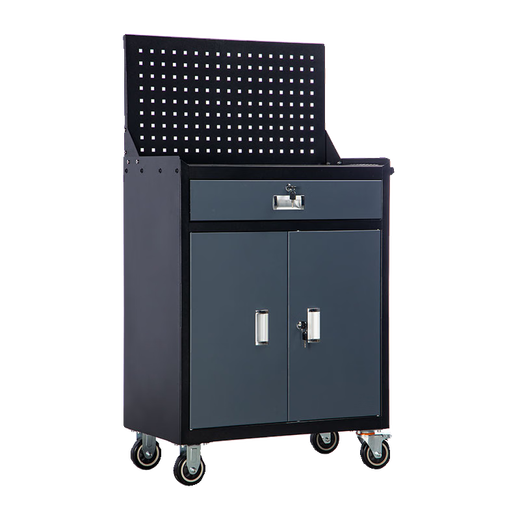 Taller de servicio pesado XMSJ Gabinete de herramientas Hardware engrosado de la reparación de automóviles Almacenamiento de almacenamiento de hierro Multifuncional Piezas de cajón CNC CAR 9901 Gray + Caster