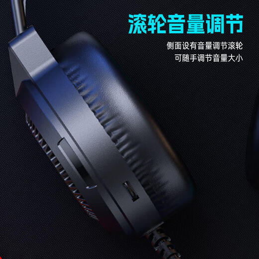 HP H220 Gaming Headset Headset with Microphone E-Sports Internet Cafe Game Chicken Delta Mobile Audio Positioning Black 3.5+USB Interface