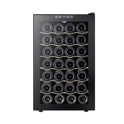 Bacchus red wine cabinet thermostatic cabinet electronic temperature control wine cabinet moisturizing cabinet home living room mini small wine cabinet office refrigerator cabinet fresh cabinet air-cooled frost-free energy-saving small wine cabinet BW-70D1 stainless steel shelf 28 pieces 70L