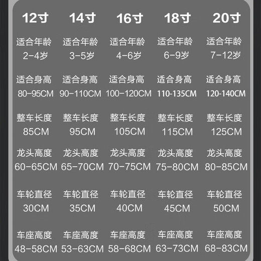 Hadinglong folding children's bicycle girls 2-3-5-6-8-9-10 years old boys and girls children's bicycle bicycle off-white folding no back seat + black tires + silent wheels 12 inches suitable for 2-5 years old 80-105CM