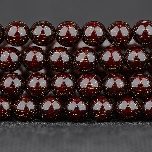 Sandelholz-Kollektionskollektion, Indianer kleines Blatt rotes Sandelholzarmband Buddhistische Perlen für Männer und Frauen, voller Sterne, hohes Öl und dichter Ton und kulturelles Reliquien-Armband [altes Produkt TJ9763] Eine Sache, eine Aufnahme, voller Sterne 7mm*108