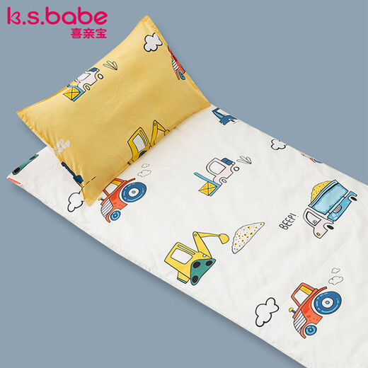 喜亲宝 幼儿园垫子套（不含芯）床单床笠 儿童午睡床品135*60cm汽车款