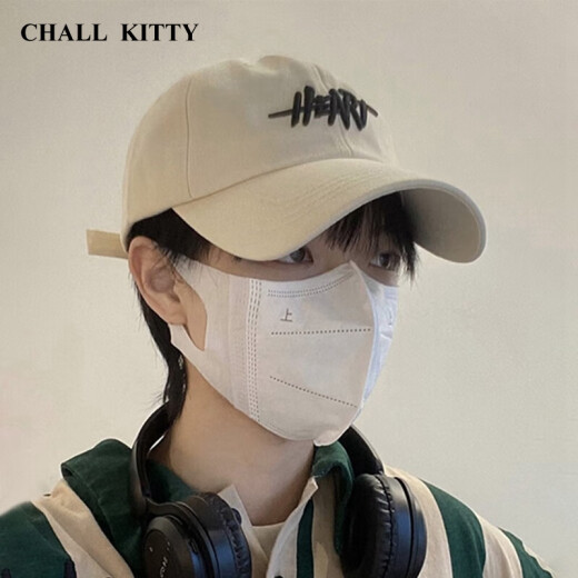 CHALL KITTY男士棒球帽潮流大头围鸭舌帽百搭遮阳帽子大头围高端品牌2025新款 黑色-品牌礼盒装高档高级感