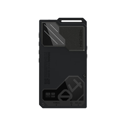 HiBy Thousand Yuan Popular Model Hiby R4 EVA Co-branded Cyber Functional Design 4DAC Matrix Cost-Effective Lossless Music Player Black 3+32GB/With Inner Case + Lanyard