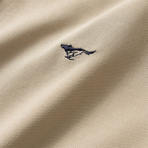 Septwolves short-sleeved T-shirt men's summer Polo Paul shirt men's casual cool cotton business commuting short T-shirt men's 701 (khaki) XL 175/92A