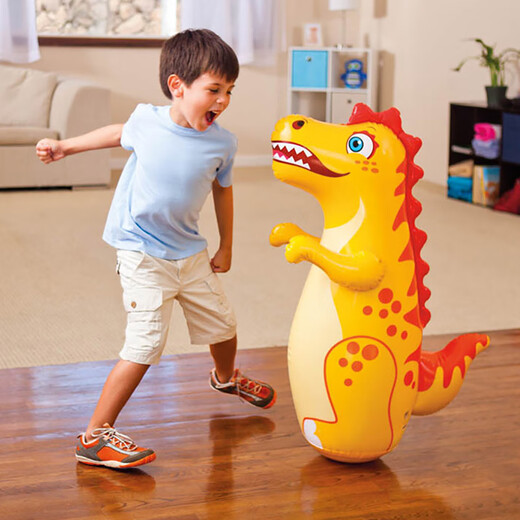 Dongzhitiandi inflatable tumbler children's toys home large boys and girls boxing sandbags exercise equipment fitness decompression sandbags inflatable tumbler dinosaur water-filled inflatable cylinder
