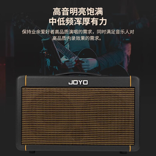 JOYO Guitar Singing Speaker AC40S Outdoor Roadshow Indoor Live Broadcast Internal Recording of Karaoke Charging Bluetooth Speaker AC-40S+DM-2 Wireless Dynamic Microphone