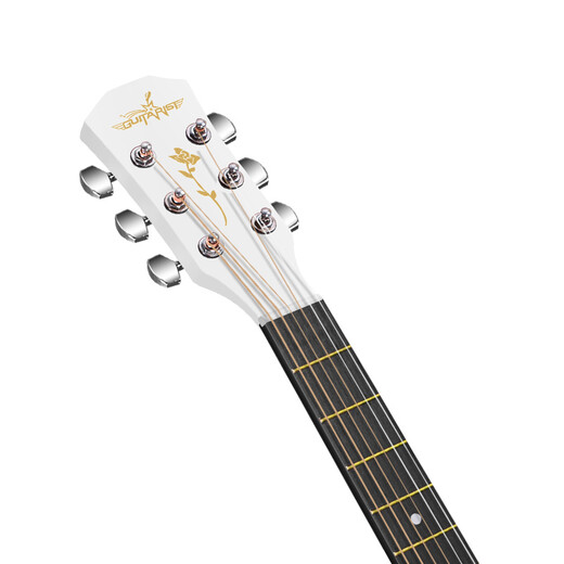 Guitarist吉他41单板云杉木吉他初学者男生女生专用民谣吉他入门面单吉他 38英寸 单板黑白渐变 送礼包+教程