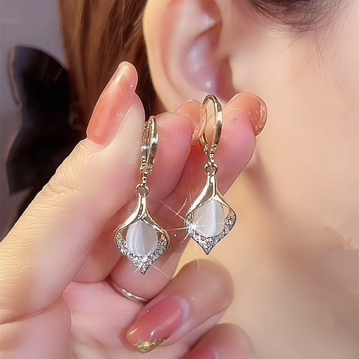 Idel Japanese and Korean new style Angel Tears high-end ear hook design, light luxury temperament, drop-shaped earrings, earrings for women, Angel Tears Earrings E2007