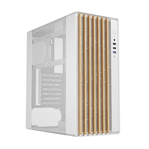Patriot (aigo) Yufeng N20 white desktop computer main case ATX motherboard/wooden air duct case/grid mesh cooling panel
