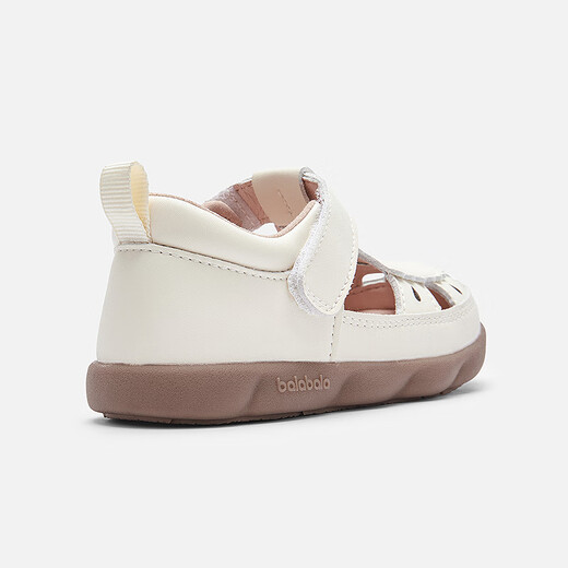 Balabala baby shoes non-slip girls princess shoes 2025 summer new shoes off-white 10301 17 170mm