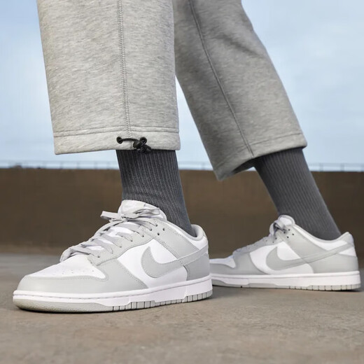 Nike NIKE men's retro casual shoes DUNK cushioning sneakers DD1391-103 gray and white 43