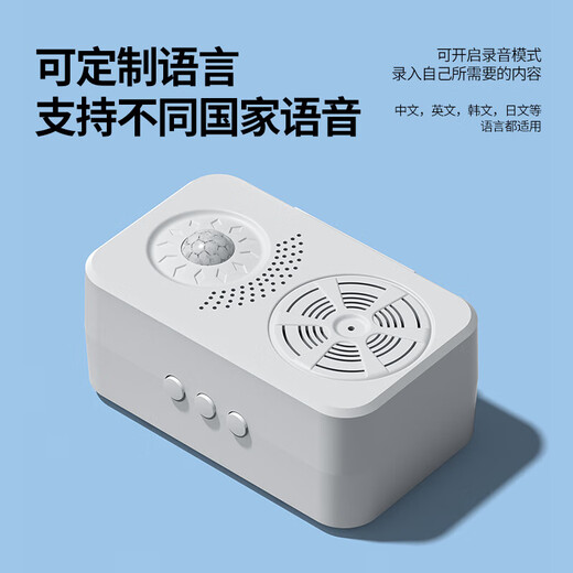 International electrician welcome voice prompter to remind when someone comes in doorbell sensor welcome device small speaker enter the store announcer