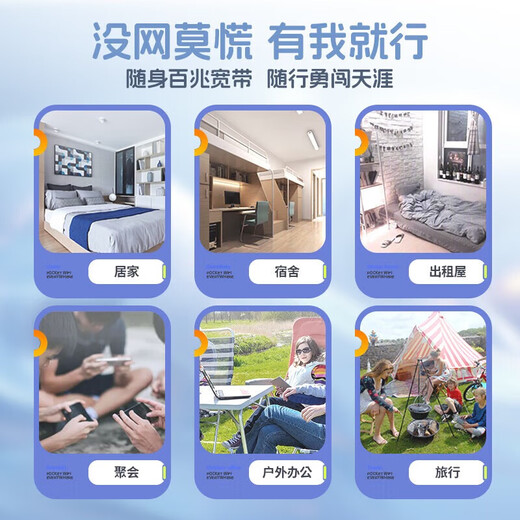 Xiaoxun Intelligent Free Traffic in the First Year Mobile Portable WiFi 6 High Speed Unlimited Traffic 5G Gigabit Wireless Network 2025 National Universal Portable Car Router Internet Card Official Full Netcom Ultimate Edition - Free 1 Year of Traffic - Dual Band