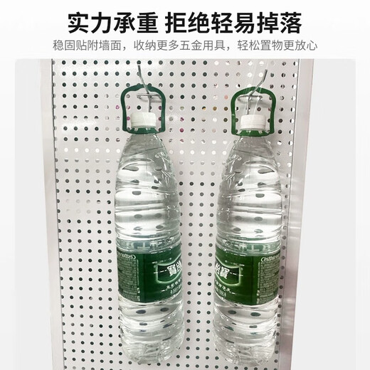 Lin's boy tools wall hole board hanging board storage shelf wall storage rack punching board hardware stainless steel organizing rack 100*100*0cm black with frame and thickened version