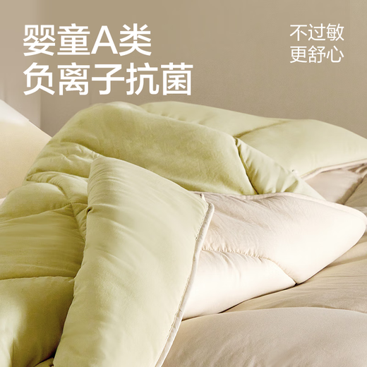 NetEase Yanxuan soy fiber quilt with core thickened quilt in winter double quilt student dormitory keep warm green 220*240