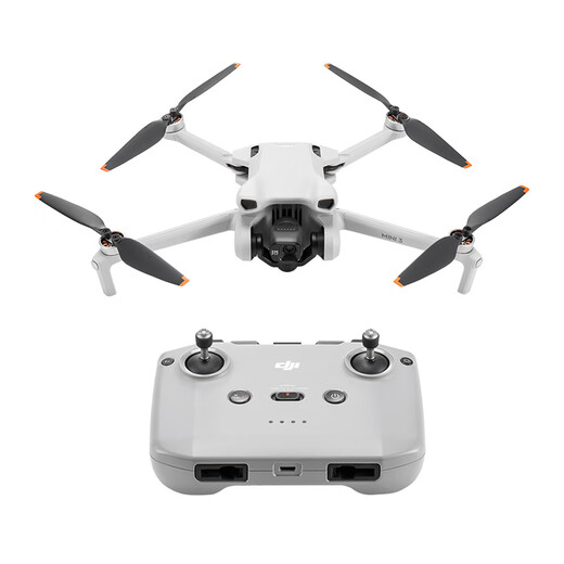 大疆（DJI）Mini 3 无人机新手入门级无人机航拍高清图传专业迷你3智能长续航10公里遥控飞机带屏遥控器便携 Mini 3 标准遥控器版 官方标配（无内存卡） 官方标配 官方标配2 送【充电头 停