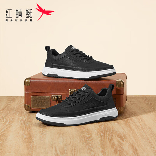 Red Dragonfly Casual Board Shoes Spring Fashion Fashion Fashion Simple Work Shoes zapatos planos WTA14117 Negro 40
