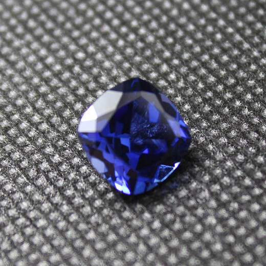 DRJEFUN flawless pure heart of the ocean tanzanite full blue tanzanite sapphire fat square loose stone ring square (5X5mm)