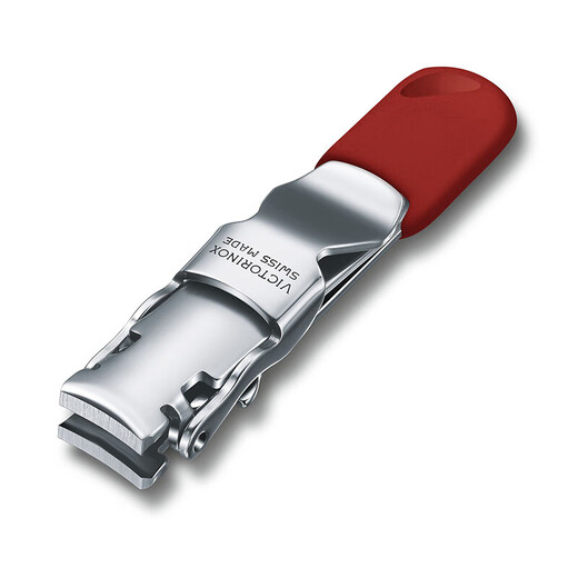 VICTORINOX Nagelknipser aus Edelstahl, 59 mm, multifunktionaler Nagelknipser für den Haushalt, Silber, 59 mm, Silberrot, 8.2050.B1