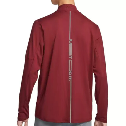 Nike (NIKE) long-sleeved T-shirt men's 2025 summer new sports running training casual stand-up collar pullover HV8212-677 HV8212-677 red/year new model XL
