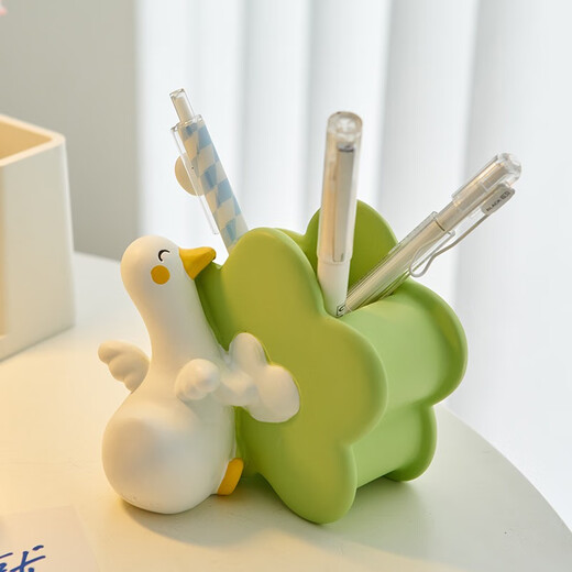 Créatif Styl Holder Office Office Desktop Decoration mignon ornements de canard joie
