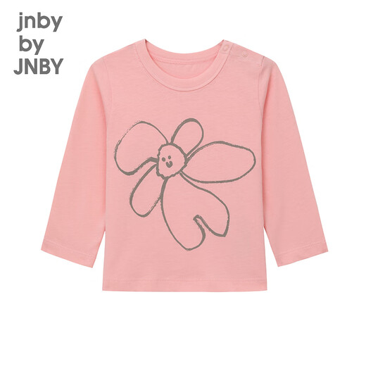jnby by JNBY[江南布衣婴童]秋长袖T恤可爱花朵图案柔软男女童婴儿YN9110790 684暖粉色 73cm