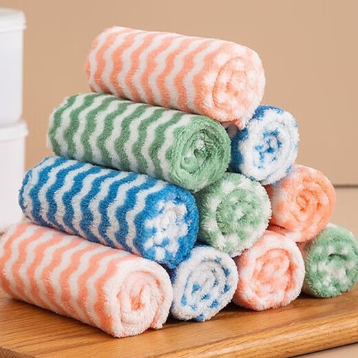 Daily small rags, dishcloth stripes, 5 pack, random colors
