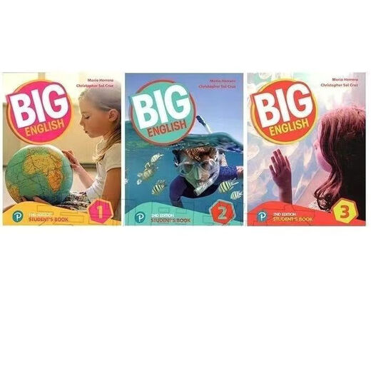 Big English 12345 NUEVA VERSIÓN Bigenglish Peilang La versión para niños de alta definición para niños Libro de texto de segundo nivel Libro de ejercicios