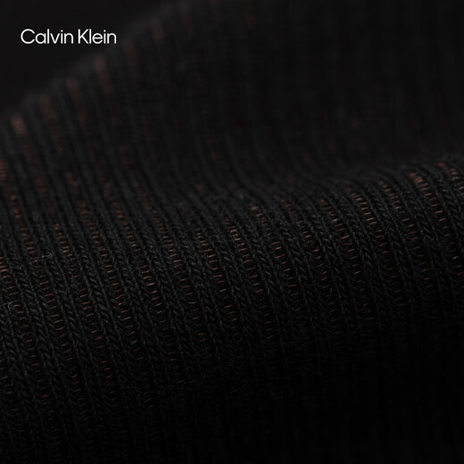 Calvin Klein Unterwäsche 25 Frühlings- und Sommer Neue Frauen CK Jacquard Taille Rippen-Baumwollbikini-Briefs für Frauen QD5265 UB1-Space Black 1 m