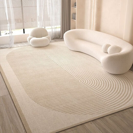 Xinlinfeng living room carpet new ins cream style coffee table carpet sofa floor mat large size non-slip mat stain-resistant meet as fate 80*160CM