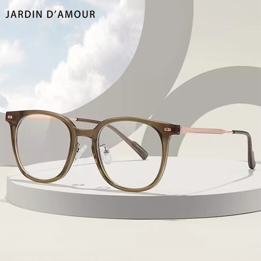 Jardin D'Amour Myopia Lunes Anti-Blue Light Radiation anti-radiation pour hommes et femmes Changement de lunettes plates Frame de titane Match Matching 9905 1.67