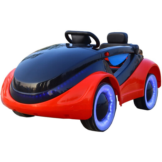 Sci-fi space children's electric car four-wheel toy charging car that can seat children and babies dual-drive large battery stroller with remote control red ordinary + dual electric dual drive + remote control