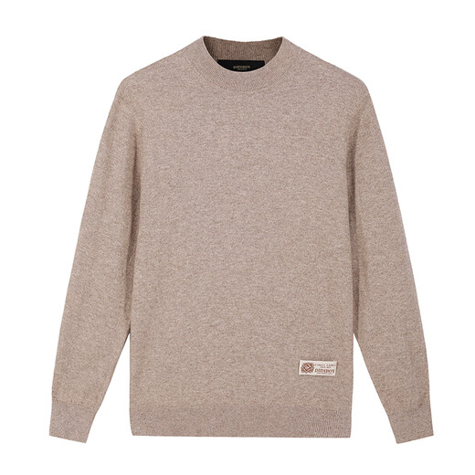 DIDIBOY Didiboer cardigan autumn and winter men's half turtleneck high-end brand business inner sweater camel L 50