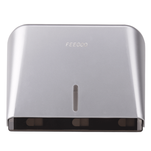 
FEEGOO hand rub card box wall-mounted hotel commercial bathroom without punching kitchen tissue rack silver FG5021