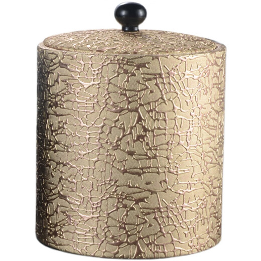 Huili stainless steel bag leather ice bucket hotel red wine bucket golden ice separated by ice cubes double-layer bar KTV ice wine bucket black