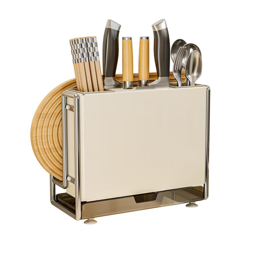 Shuaishi kitchen rack, knife rack, chopstick cage, integrated multifunctional kitchen knife rack, chopping board, pot lid storage rack