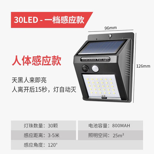 Yuduo Solar-Sprachsteuerungsleuchte für den Innenhof, Außenleuchte, Hof, Erkennung des menschlichen Körpers, Heimbeleuchtung, Sprachsteuerung für den Außenbereich, 40 W-H, Radarerkennung des menschlichen Körpers + hochhelle LED