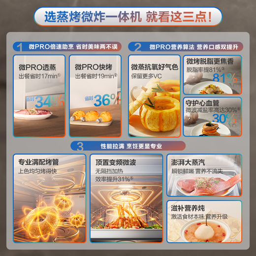 Robam Flash Cooking Bagel D2 máquina todo en uno para micrococer al vapor, asar, freír, guisar, cocer al vapor y asar, pantalla colorida integrada de 13,6 pulgadas, horno microondas de 58L C9MA-D2