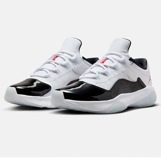 Nike (Nike) Chaussures de basket-ball Chaussures féminines Summer Nouveau Air Jordan 11 Bas Top Practical Deaming Sports Chaussures légères et décontractées DV2629-106 36