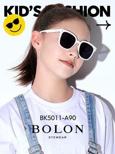 暴龙（BOLON）儿童太阳镜儿童眼镜青少年男女童个性TR墨镜BK5010&BK5011 【猫眼形】BK5010A16