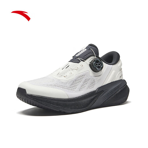 ANTA Burning MAX丨Men's Shoes Training Shoes Spring Fitness Squat Shoes Strength Training Sports Shoes for Men Lace-Free Papery White/Ink Gray-5 40