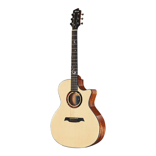 Elris Star Moon Gitarre Anfänger 41 -Zoll Vane Folk Ballade Elektrische Box Casino -Studenten Reisen Star Moon 41 Zoll Mahagoni Rückseite