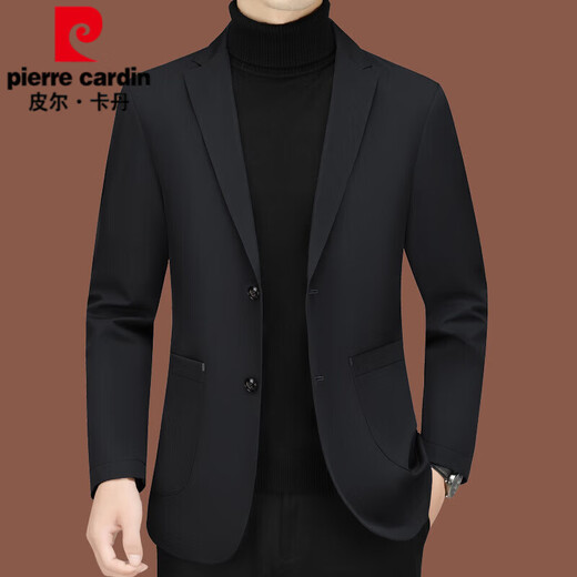 Pierre Cardin Traje casual New Men's New Men's Suit Single Single Single y Autumn Chaqueta Slim Dad Top Grey ZJ9889 L 175